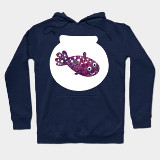 Flower Fish in a bowl Hoodie